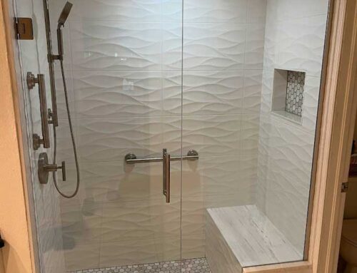 Modern Shower with Bench